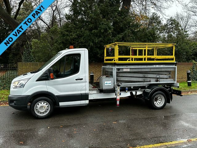 Compare Ford Transit Custom 2.2 350 124 Bhp Mwb Twin Wheel Flatbed With Sizzor MM65ZPF White