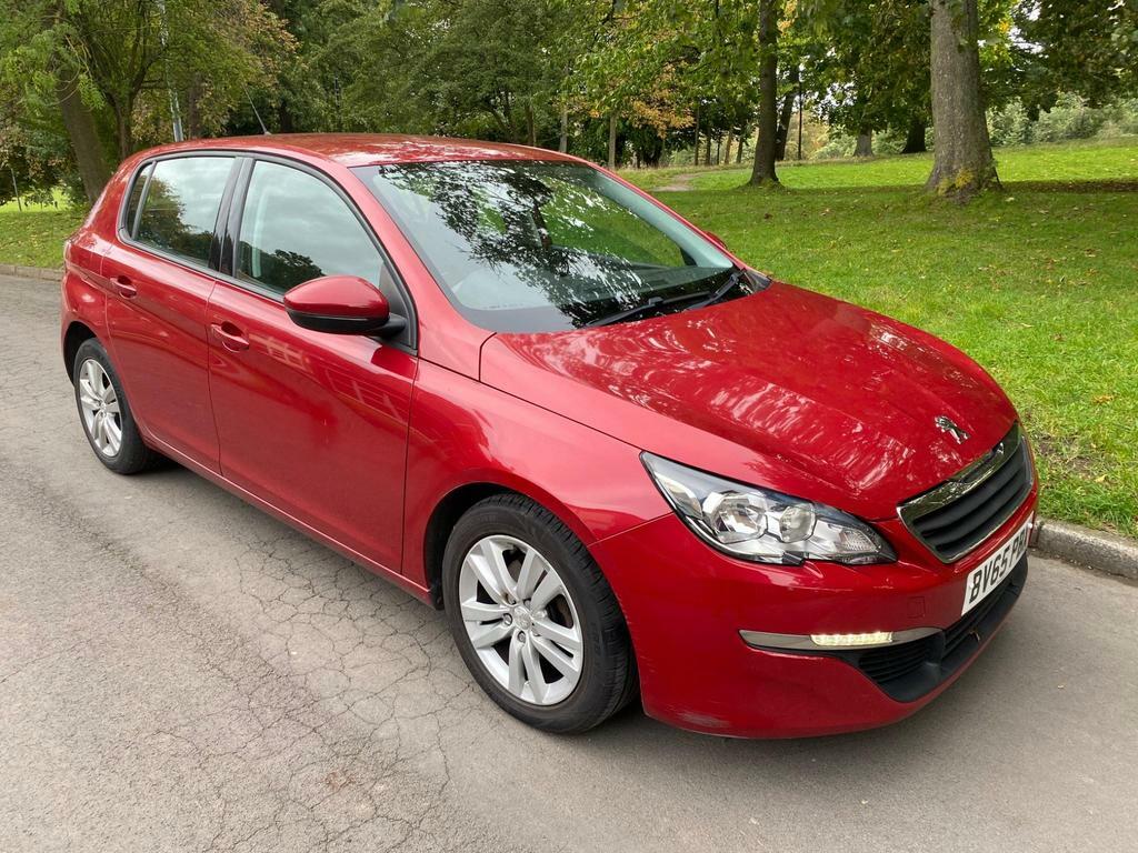 Compare Peugeot 308 1.6 Bluehdi Active Euro 6 Ss BV65PBX Red