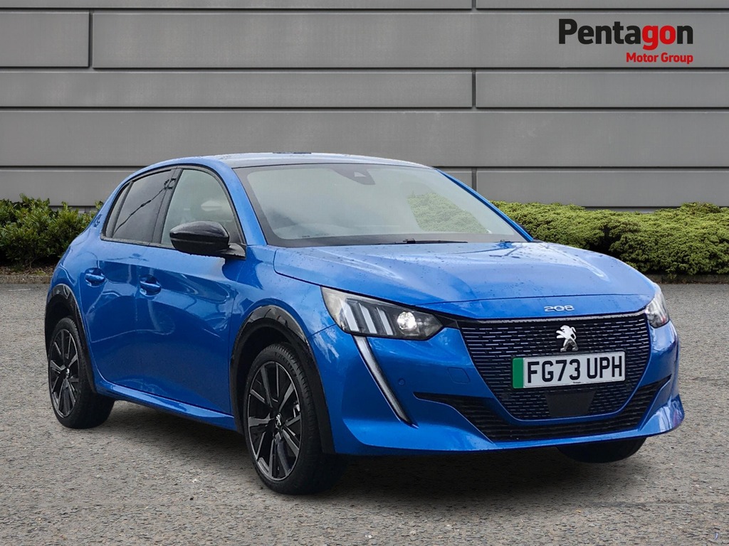 Compare Peugeot e-208 50Kwh Gt Hatchback 7.4Kw Charge FG73UPH Blue