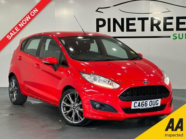 Compare Ford Fiesta 1.0 St-line 124 Bhp CA66OUG Red