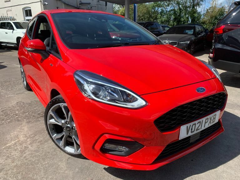 Compare Ford Fiesta 1.0 Ecoboost Hybrid Mhev 155 St-line X Edition VO21PXB Red