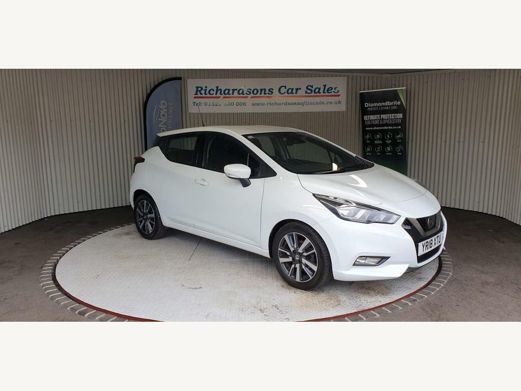 Compare Nissan Micra 1.5 Dci Acenta Euro 6 Ss YR18XTU White