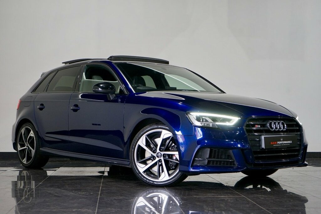 Compare Audi A3 Hatchback S3 Sportback Tfsi Quattro Black Edition KN69GMV Blue