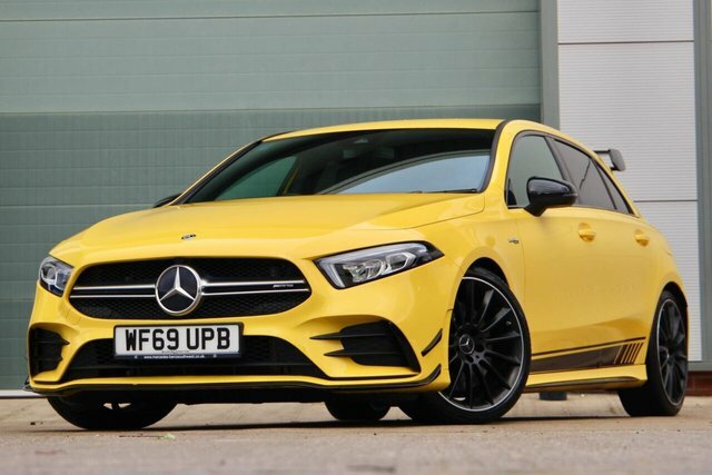 Compare Mercedes-Benz A Class Amg A 35 4Matic WF69UPB Yellow