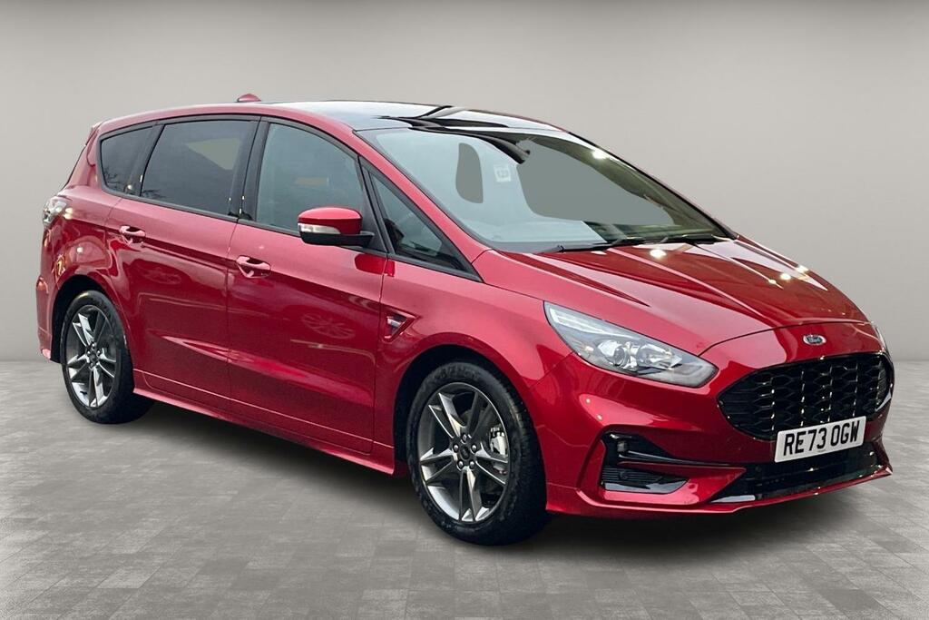 Compare Ford S-Max 2.5 Fhev 190 St-line Lux Pack Cvt RE73OGW Red