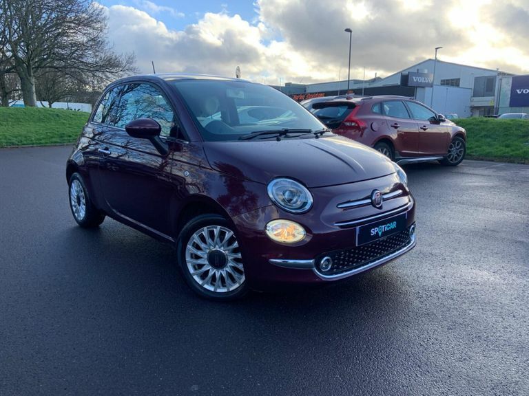 Compare Fiat 500 Twinair Lounge HN69NFG Red