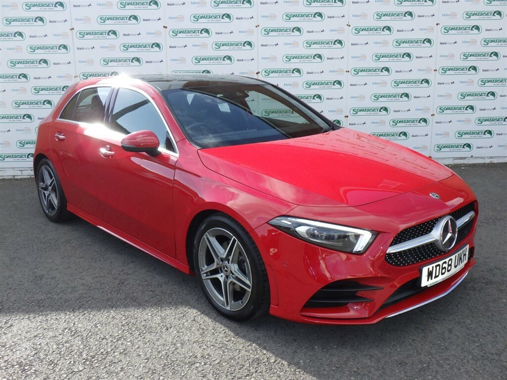 Compare Mercedes-Benz A Class 1.3 Amg Line Premium Plus 7G-dct Euro 6 Ss WD68UKH Red