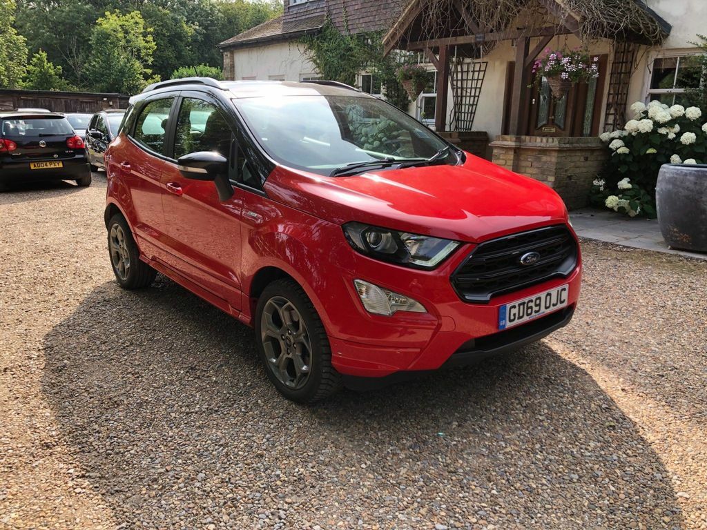 Compare Ford Ecosport 1.0T Ecoboost St-line Black Euro 6 Ss GD69OJC Red