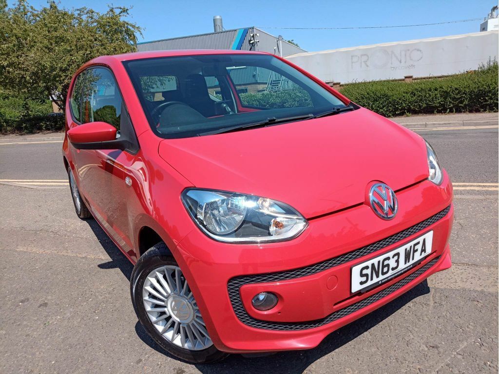 Compare Volkswagen Up 1.0 High Up Euro 5 SN63WFA Red