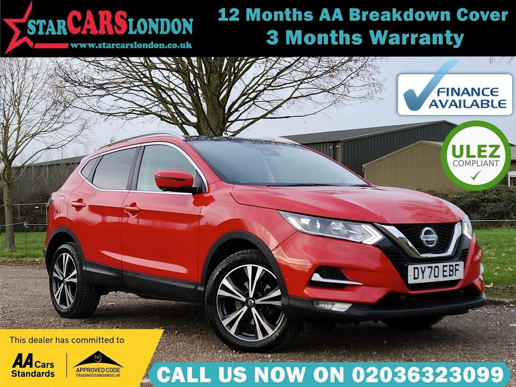Compare Nissan Qashqai 1.3 Dig-t N-connecta Dct Euro 6 Ss 20 DY70EBF Red