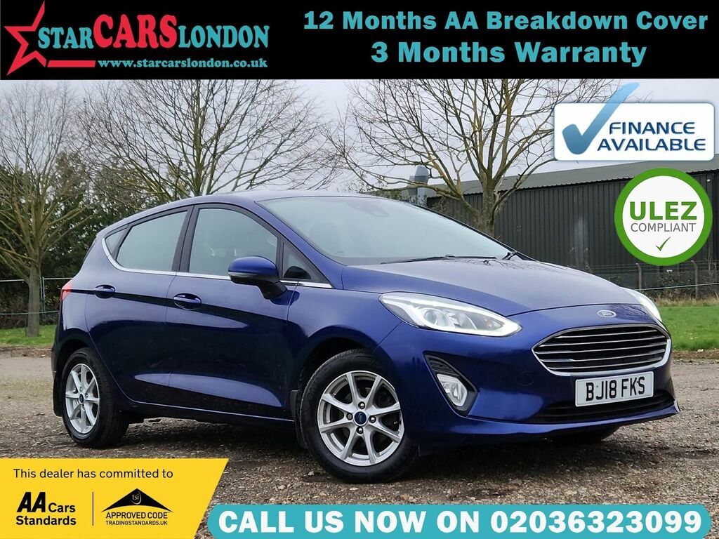 Compare Ford Fiesta 1.0T Ecoboost Zetec Euro 6 Ss 2018 BJ18FKS Blue