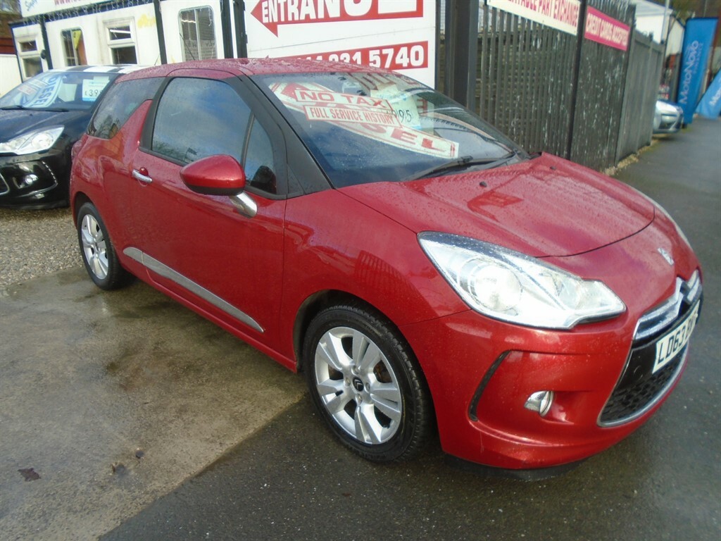 Compare Citroen DS3 E-hdi Dstyle Used LD63BWY Red