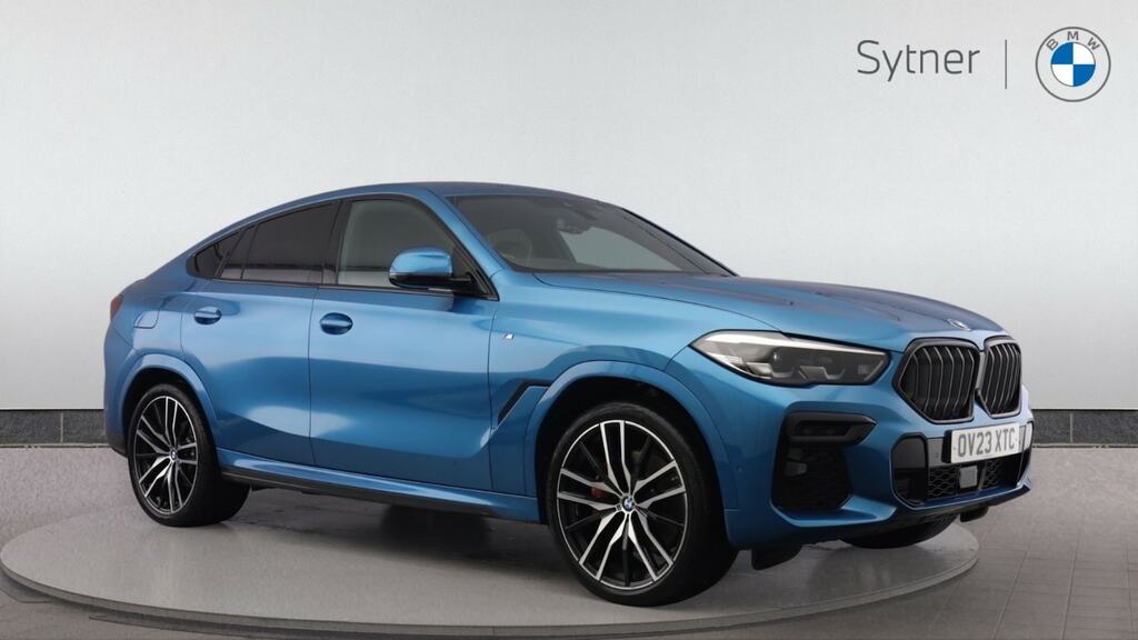 Compare BMW X6 Xdrive30d Mht M Sport Step Techpro Pk OV23XTC Blue