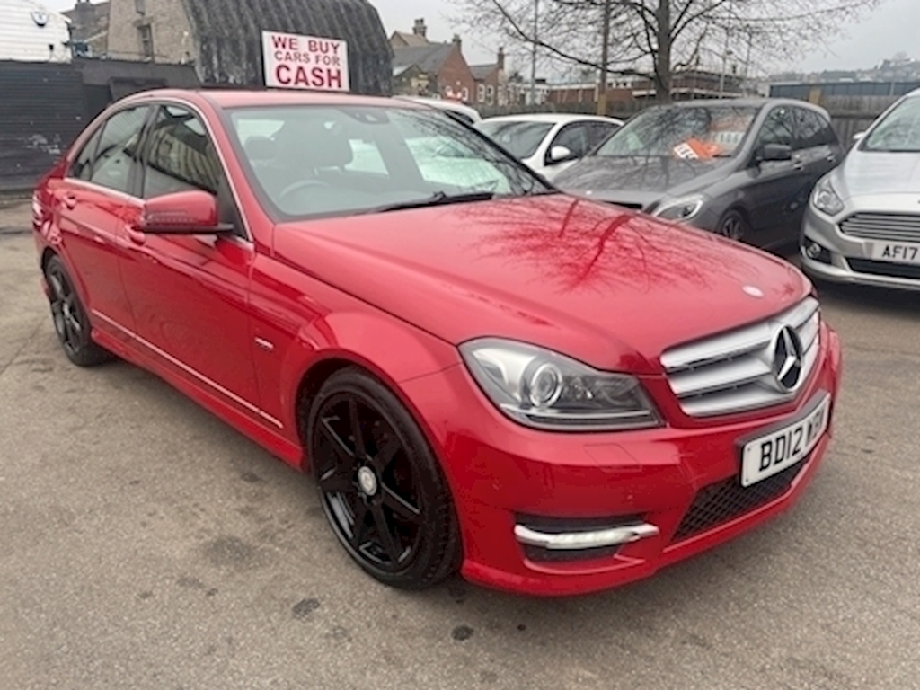 Compare Mercedes-Benz C Class C180 Sport Blueefficiency BD12WBW Red