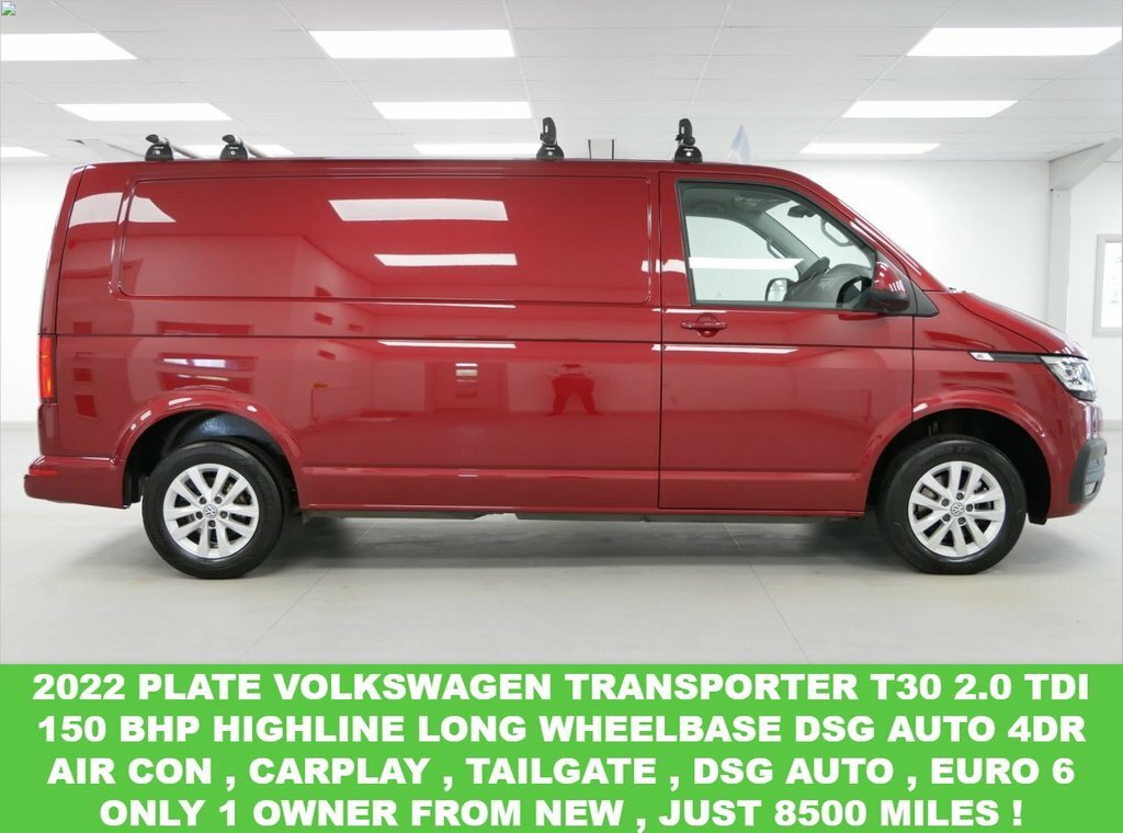 Compare Volkswagen Transporter T30 2.0 Tdi 150 Highline Lwb Dsg High YX22RBO Red