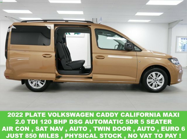 Compare Volkswagen Caddy California 2.0 Tdi 121 Bhp Dsg Sat Nav Hob Be RO22KKN Brown