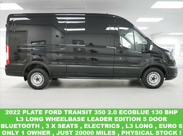 Compare Ford Transit Custom 350 2.0 Ecoblue 130 Bhp L3 Leader Edition MT22FGN Black