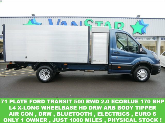 Compare Ford Transit Custom Transit 500 Leader Ecoblue HJ71FRZ Blue