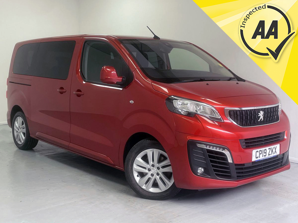 Compare Peugeot Traveller 120 Active 1.5 Bluehdi 8 Seats Euro 6 CP19ZKX Red