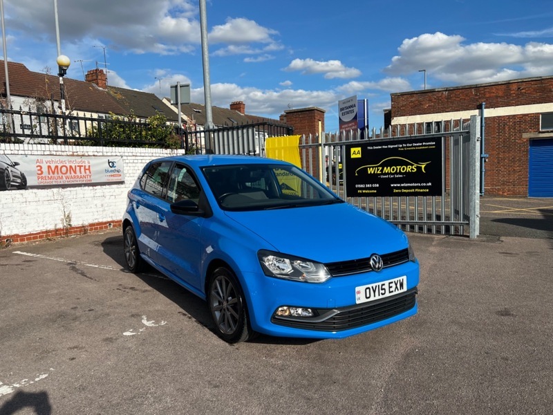 Compare Volkswagen Polo 1.2 Tsi Bluemotion Tech OY15EXW Blue