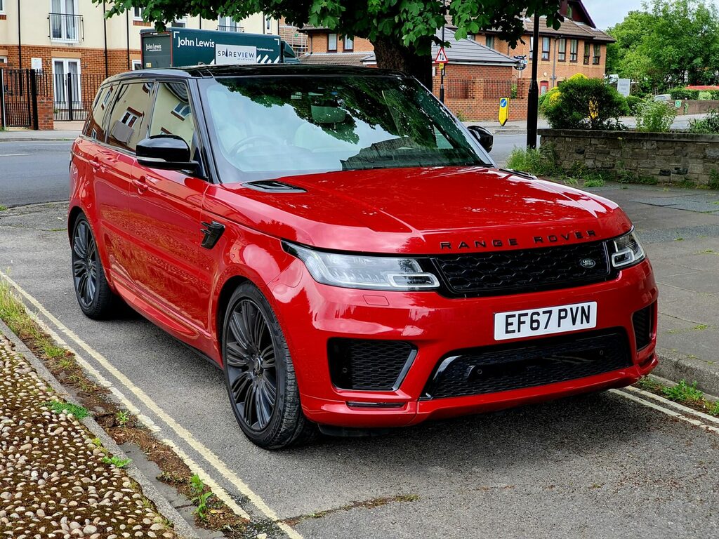 Compare Land Rover Range Rover Sport Hse EF67PVN Red