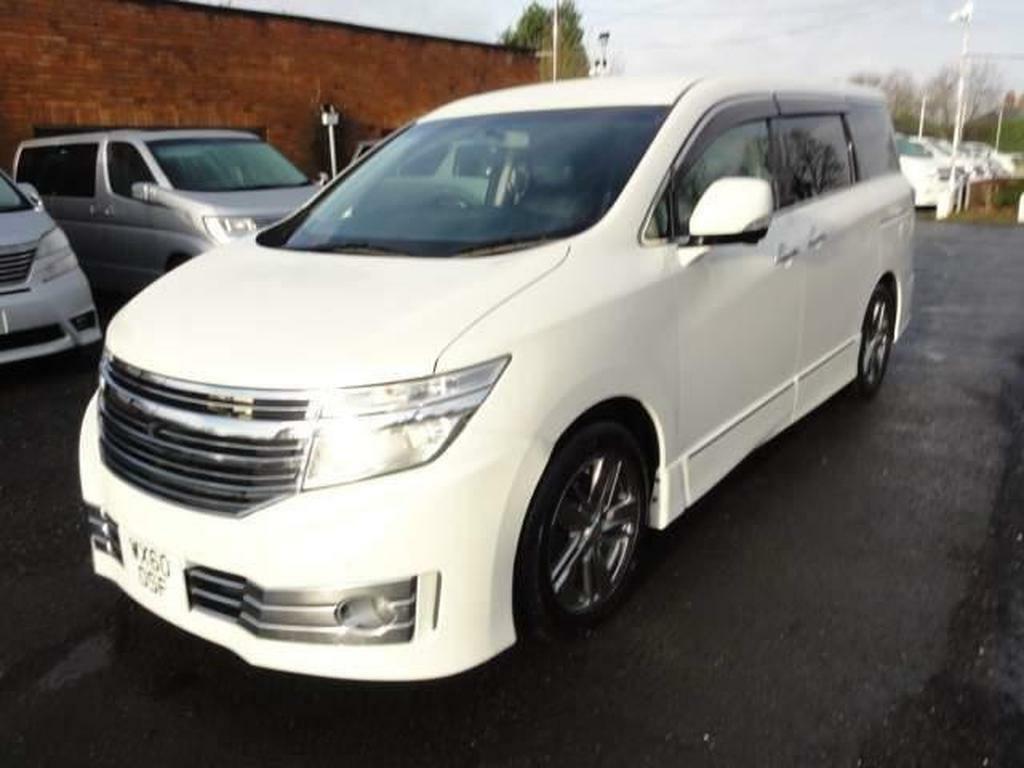 Compare Nissan Elgrand Leather Full Uk Nav Conversion 2.5 WX60OSF White