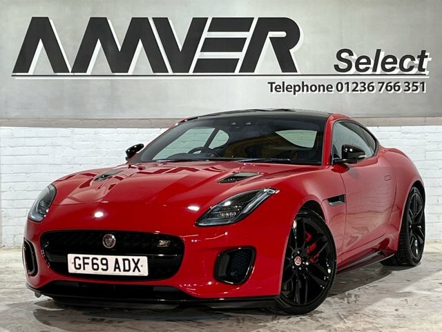 Compare Jaguar F-Type V6 Chequered Flag GF69ADX Red