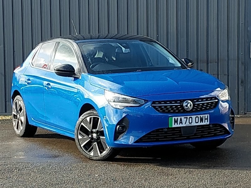 Compare Vauxhall Corsa-e 100Kw Elite Nav 50Kwh 7.4Kwch MA70OWH Blue