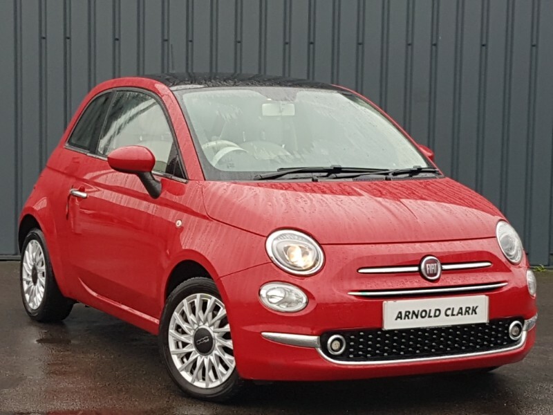 Compare Fiat 500 1.2 Lounge YJ68OEZ Red