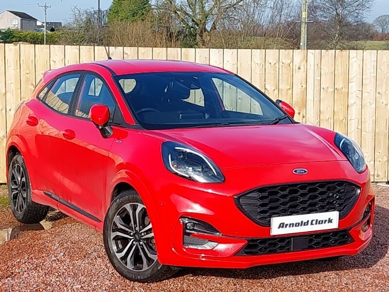 Compare Ford Puma 1.0 Ecoboost Hybrid Mhev St-line DY20JZT Red