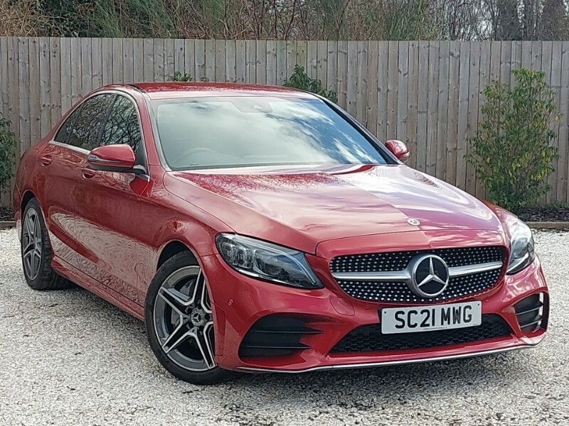 Compare Mercedes-Benz C Class C300d Amg Line Premium 9G-tronic SC21MWG Red