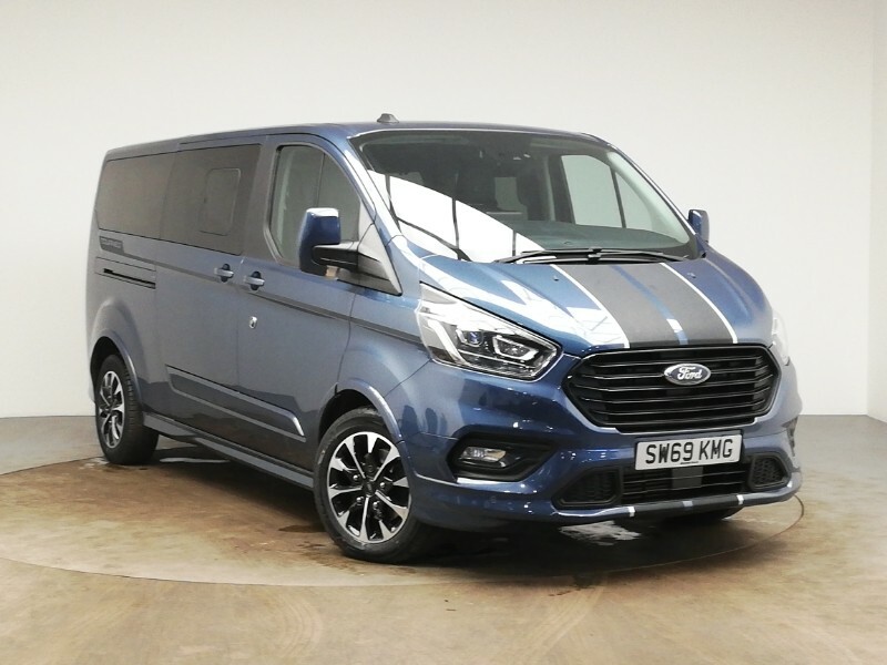 Compare Ford Tourneo Custom 2.0 Ecoblue 185Ps Low Roof 8 Seater Sport SW69KMG Blue