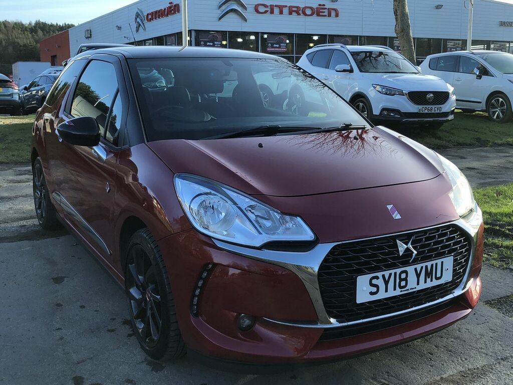 Compare DS DS 3 Puretech Performance Line Ss SY18YMU Red
