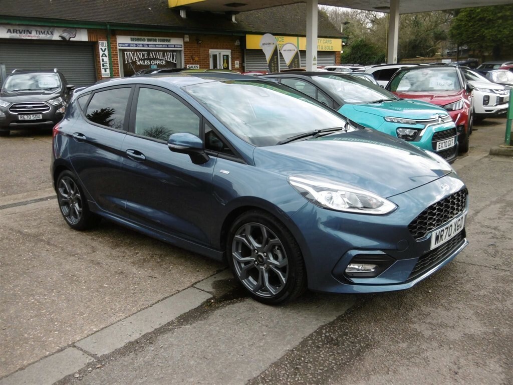 Compare Ford Fiesta 1.0T Ecoboost Mhev St-line Edition Euro 6 Ss WR70XGD Blue