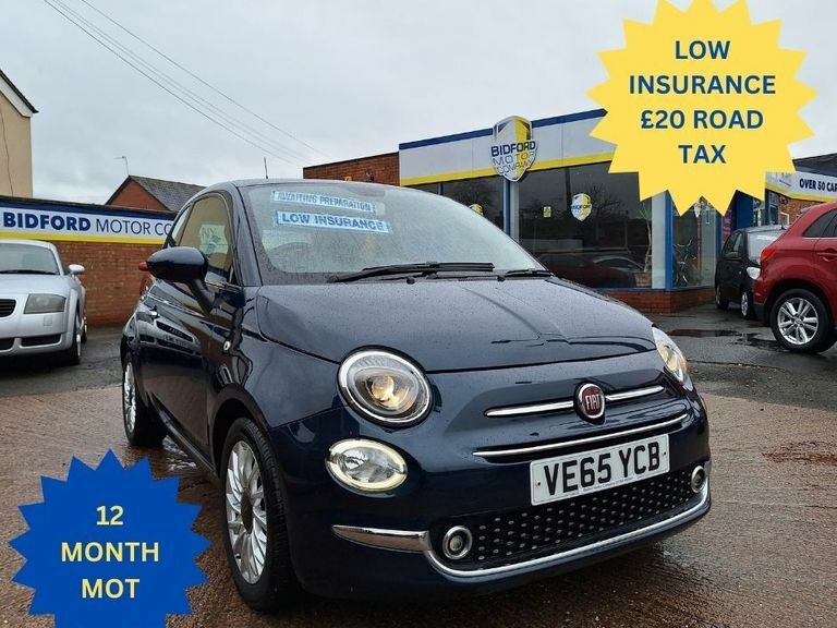 Compare Fiat 500 Lounge VE65YCB Blue