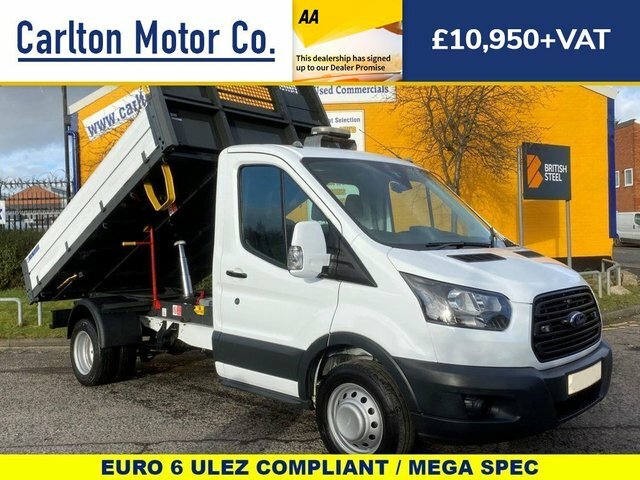 Compare Ford Transit Custom 350 L2 Tipper BJ17FBY White