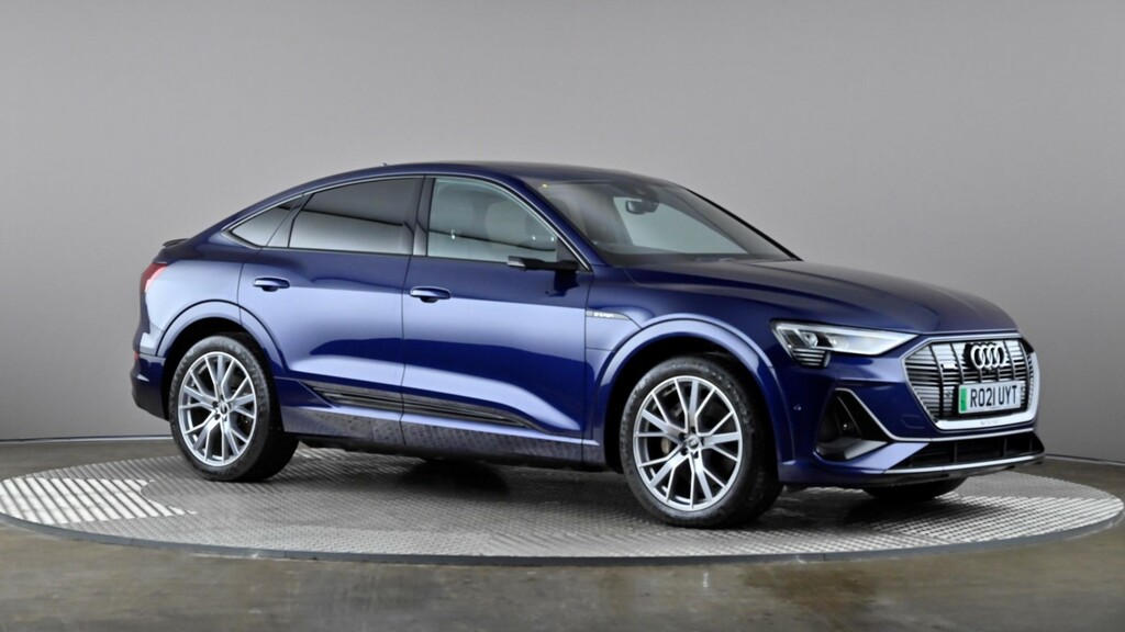 Compare Audi E-tron 230Kw 50 Quattro 71Kwh Launch Ed Cs RO21UYT Blue