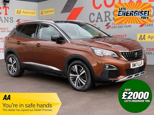 Compare Peugeot 3008 1.2 Puretech Ss Allure 130 Bhp BW17LLR Brown