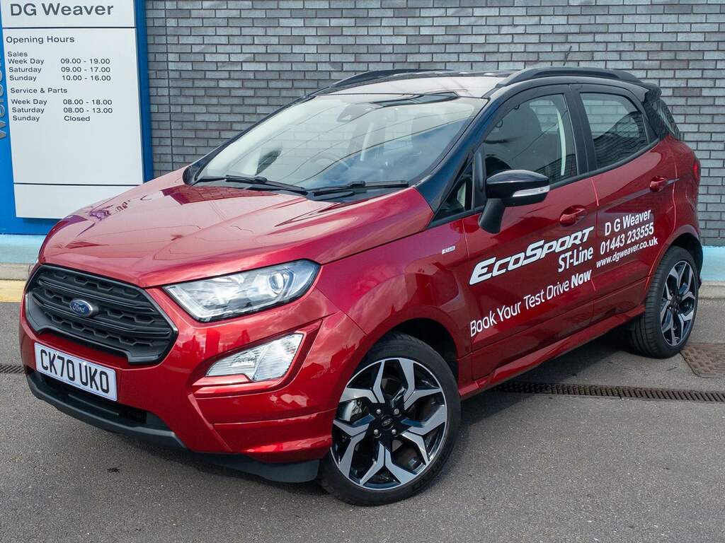 Compare Ford Ecosport St-line CK70UKO Red
