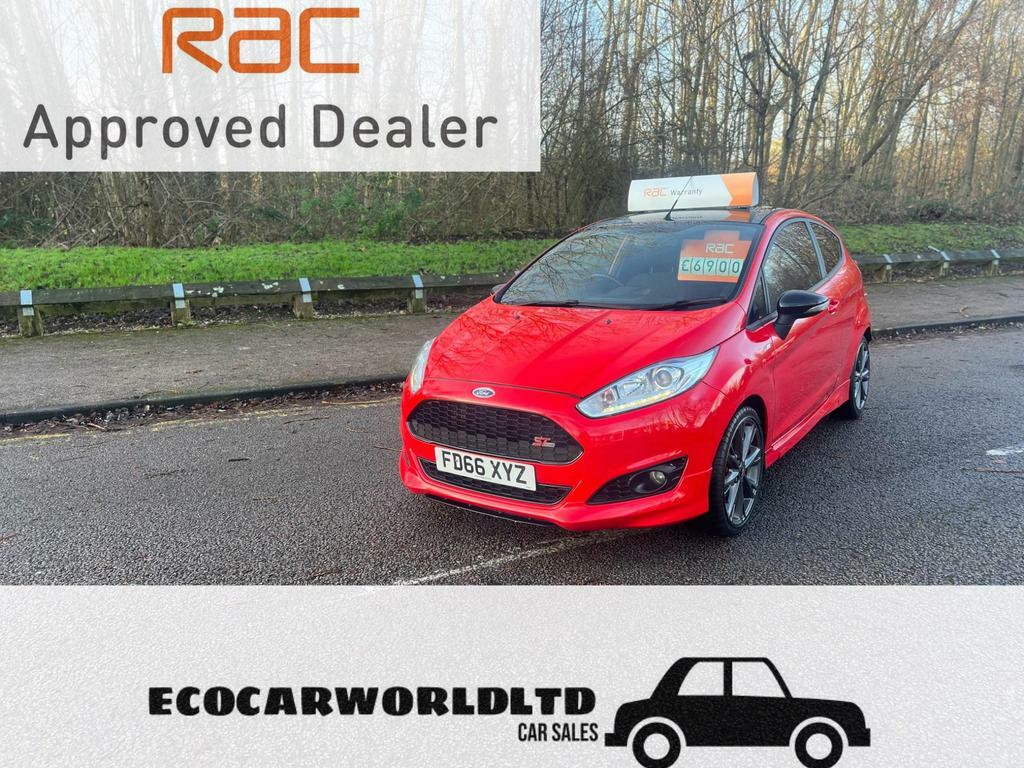 Compare Ford Fiesta 1.0T Ecoboost St-line Euro 6 Ss FD66XYZ Red