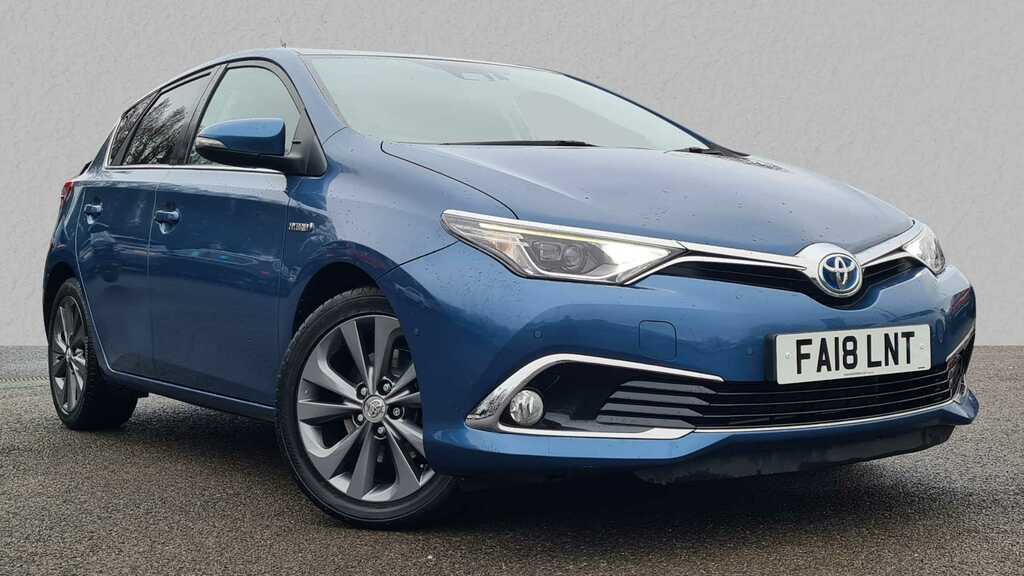 Compare Toyota Auris 1.8 Hybrid Excel Tss Cvt Leather FA18LNT Blue