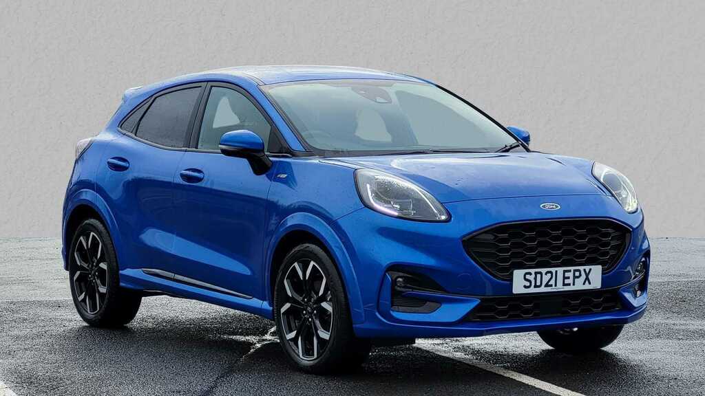 Compare Ford Puma 1.0 Ecoboost Hybrid Mhev St-line X SD21EPX Blue