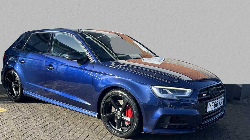 Compare Audi A3 S3 Tfsi Quattro Black Edition S Tronic YF66VJK Blue