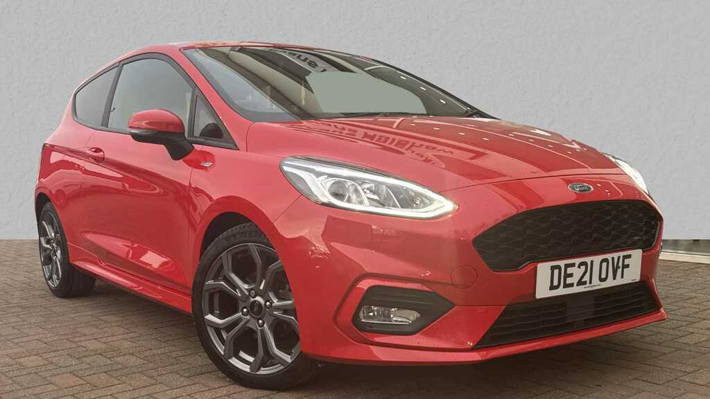 Compare Ford Fiesta 1.0 Ecoboost Hybrid Mhev 125 St-line Edition DE21OVF Red