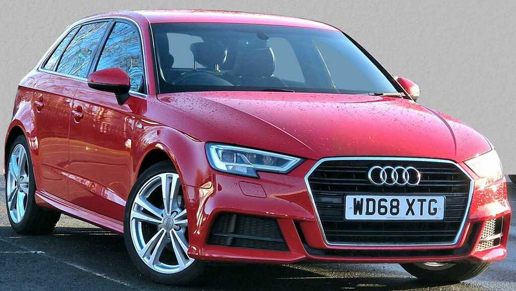 Compare Audi A3 30 Tfsi 116 S Line S Tronic WD68XTG Red