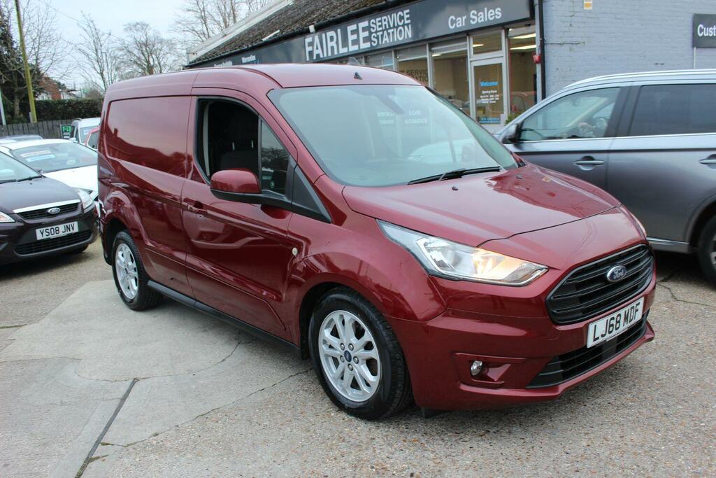 Compare Ford Transit Connect Panel Van 1.5 200 Ecoblue Limited 2019 LJ68MDF Red