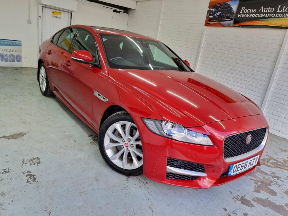 Compare Jaguar XF 2.0D R-sport Euro 6 Ss OE66KZY Red