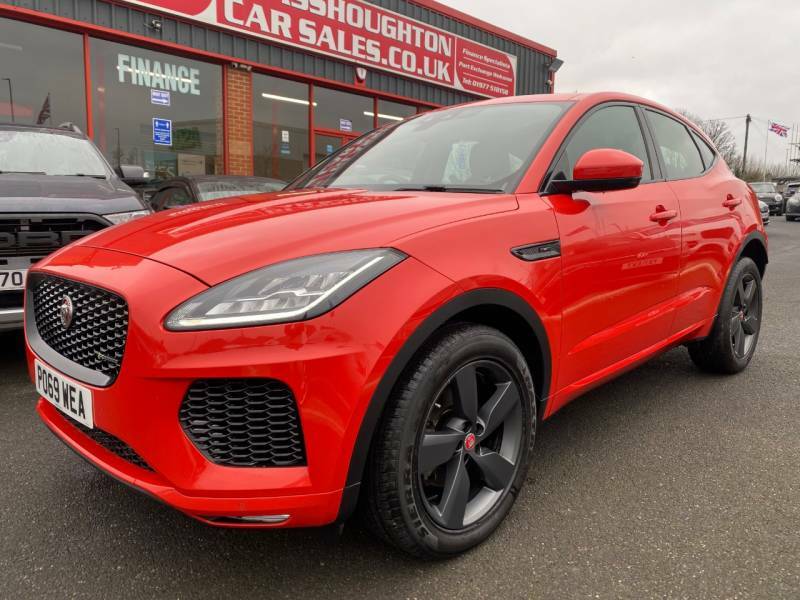 Compare Jaguar E-Pace 2.0D 180 Chequered Flag Edition -Pan Ro PO69WEA Red
