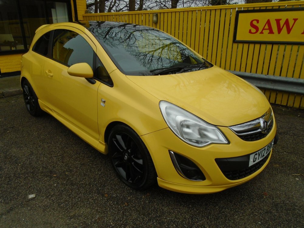 Compare Vauxhall Corsa 1.2 Limited Edition GY12BBN Yellow