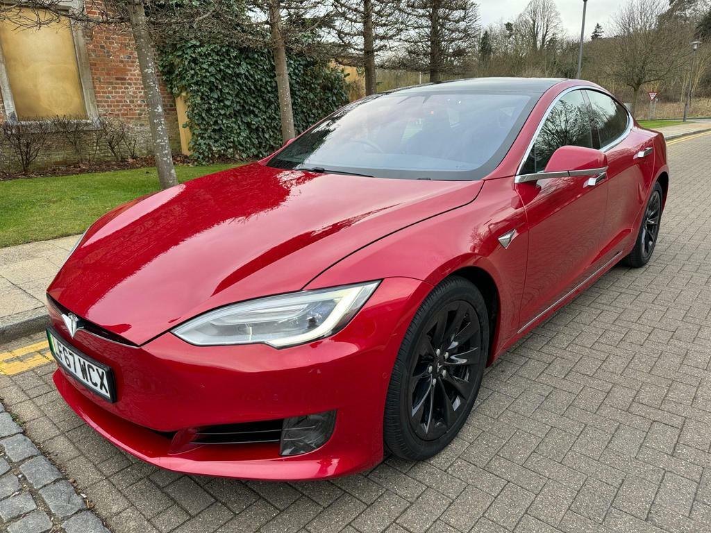 Compare Tesla Model S Model S 75 LF67WCX Red